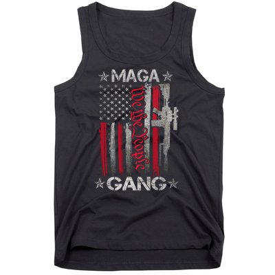 Us Flag We The People Maga Gang Pro Trump Support Tank Top