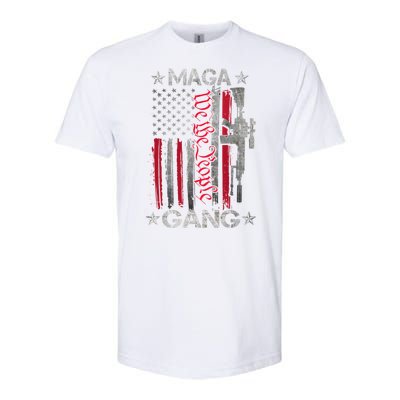 Us Flag We The People Maga Gang Pro Trump Support Softstyle CVC T-Shirt