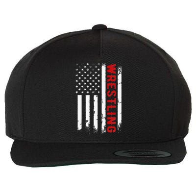 Usa Flag Wrestling American Flag Wrestling Wrestle Wool Snapback Cap