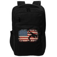 Usa Flag Wrestling American Flag Wrestling Wrestle Gift  Impact Tech Backpack