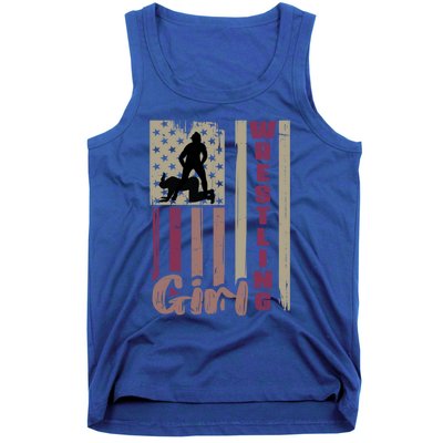 Us Flag Wrestling Wrestler Gift Tank Top