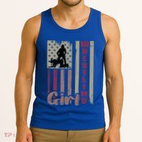 Us Flag Wrestling Wrestler Gift Tank Top
