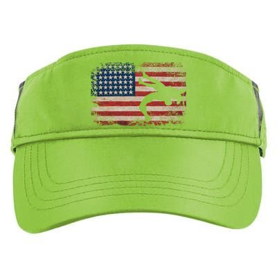 Usa Flag Wrestling American Flag Wrestling Wrestle Gift Adult Drive Performance Visor