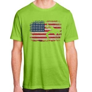 Usa Flag Wrestling American Flag Wrestling Wrestle Gift Adult ChromaSoft Performance T-Shirt