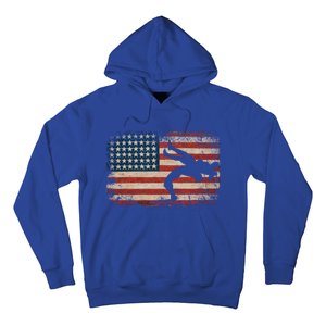 Usa Flag Wrestling American Flag Wrestling Wrestle Gift Hoodie