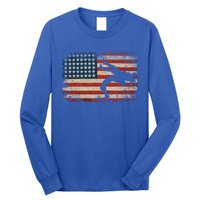 Usa Flag Wrestling American Flag Wrestling Wrestle Gift Long Sleeve Shirt