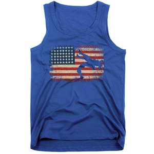 Usa Flag Wrestling American Flag Wrestling Wrestle Gift Tank Top