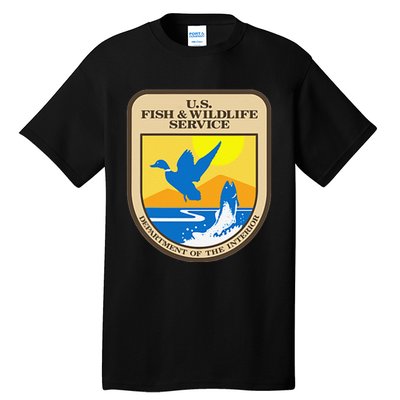 US Fish & Wildlife Service Wild Game Fishing Hunting Tall T-Shirt