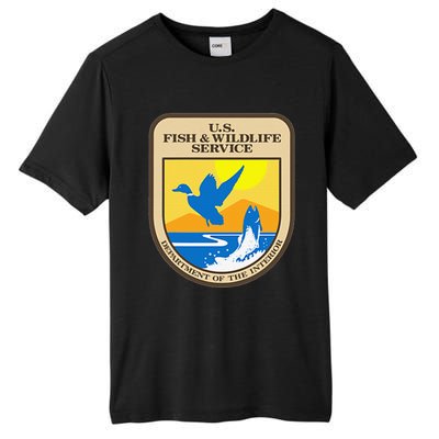 US Fish & Wildlife Service Wild Game Fishing Hunting Tall Fusion ChromaSoft Performance T-Shirt