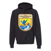 US Fish & Wildlife Service Wild Game Fishing Hunting Premium Hoodie