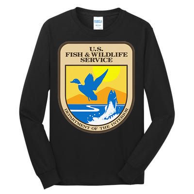 US Fish & Wildlife Service Wild Game Fishing Hunting Tall Long Sleeve T-Shirt