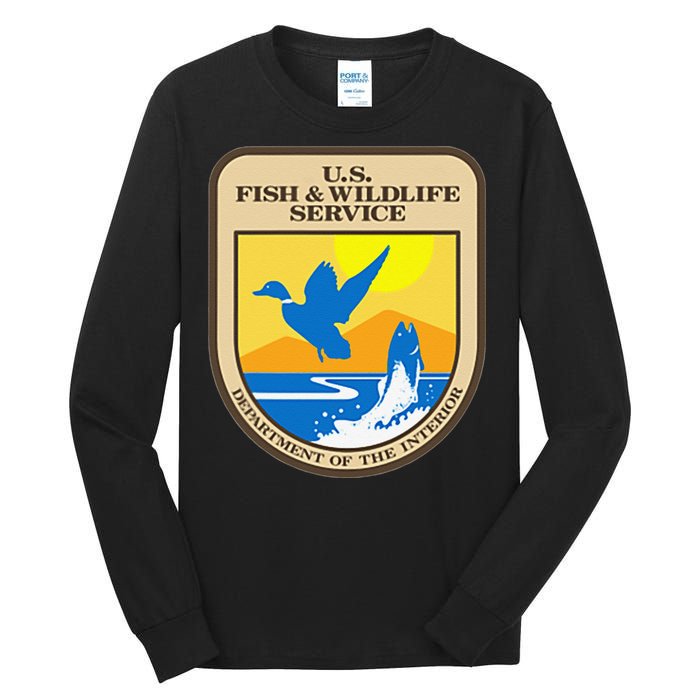 US Fish & Wildlife Service Wild Game Fishing Hunting Tall Long Sleeve T-Shirt