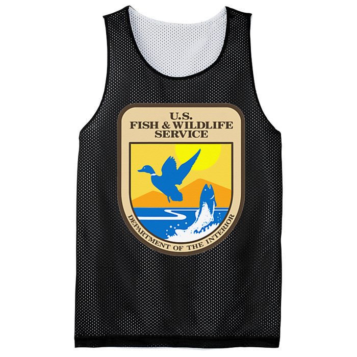 US Fish & Wildlife Service Wild Game Fishing Hunting Mesh Reversible Basketball Jersey Tank