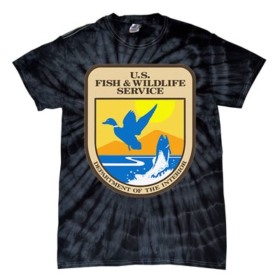 US Fish & Wildlife Service Wild Game Fishing Hunting Tie-Dye T-Shirt