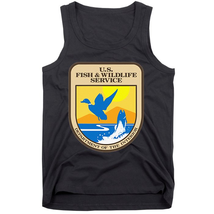 US Fish & Wildlife Service Wild Game Fishing Hunting Tank Top