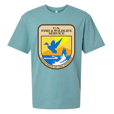 US Fish & Wildlife Service Wild Game Fishing Hunting Sueded Cloud Jersey T-Shirt