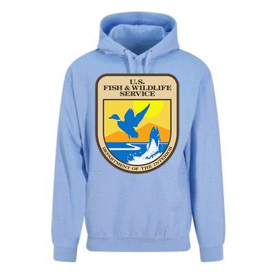 US Fish & Wildlife Service Wild Game Fishing Hunting Unisex Surf Hoodie