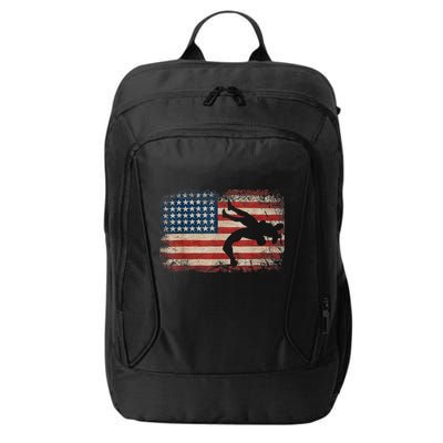 Usa Flag Wrestling American Flag Wrestling Wrestle City Backpack