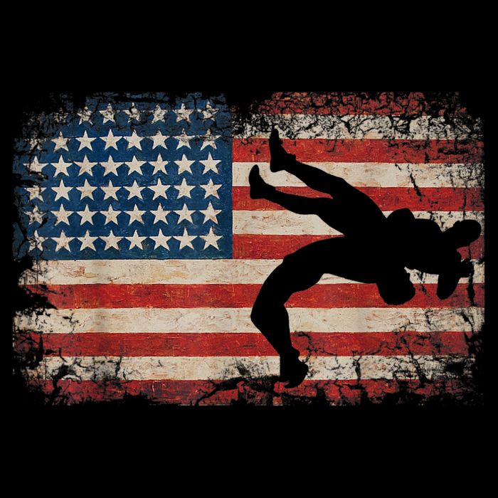 Usa Flag Wrestling American Flag Wrestling Wrestle Tank Top