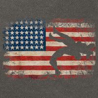 Usa Flag Wrestling American Flag Wrestling Wrestle Cotton Canvas Backpack