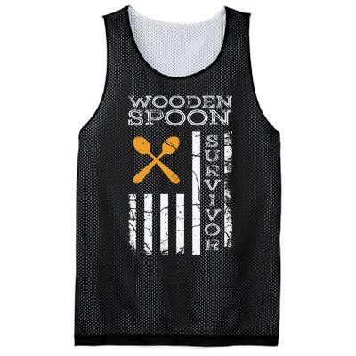 Us Flag Wooden Spoon Survivor Humor Expression Mesh Reversible Basketball Jersey Tank