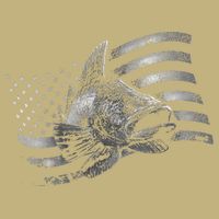 USA Flag Walleye Fishing Design Cooling Performance Long Sleeve Crew