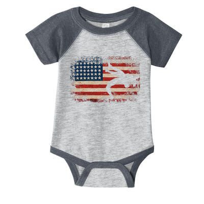 Usa Flag Wrestling American Flag Infant Baby Jersey Bodysuit