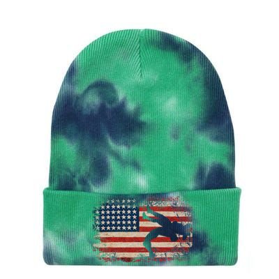 Usa Flag Wrestling American Flag Tie Dye 12in Knit Beanie