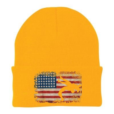 Usa Flag Wrestling American Flag Wrestling Wrestle Gift TShirt Knit Cap Winter Beanie