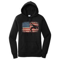 Usa Flag Wrestling American Flag Wrestling Wrestle Gift TShirt Women's Pullover Hoodie