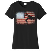 Usa Flag Wrestling American Flag Wrestling Wrestle Gift TShirt Women's T-Shirt