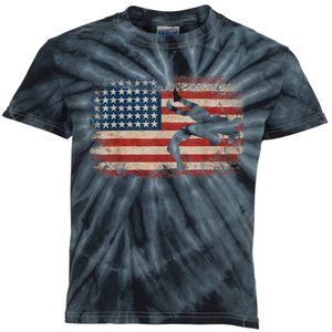 Usa Flag Wrestling American Flag Wrestling Wrestle Gift TShirt Kids Tie-Dye T-Shirt