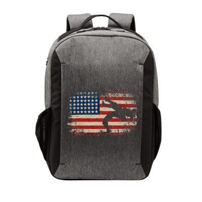 Usa Flag Wrestling American Flag Wrestling Wrestle Gift Vector Backpack