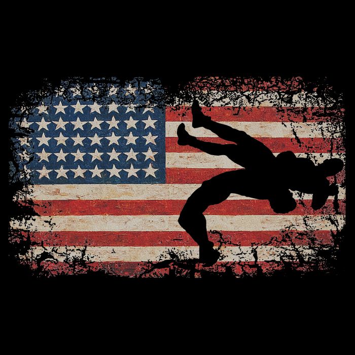 Usa Flag Wrestling American Flag Wrestling Wrestle Gift Backpack