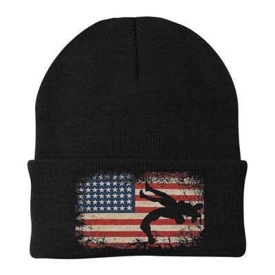 Usa Flag Wrestling American Flag Wrestling Wrestle Gift Beanie