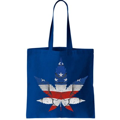 Usa Flag Weed Leaf Fourth Of July American Flag Marijuana Gift Bag