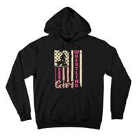 Us Flag Wrestling Girl Girl Wrestler Tall Hoodie