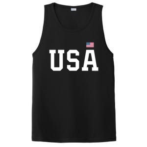 Usa Gift And Patriotic American Flag Unisex Gift PosiCharge Competitor Tank