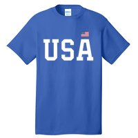 Usa Gift And Patriotic American Flag Unisex Gift Tall T-Shirt