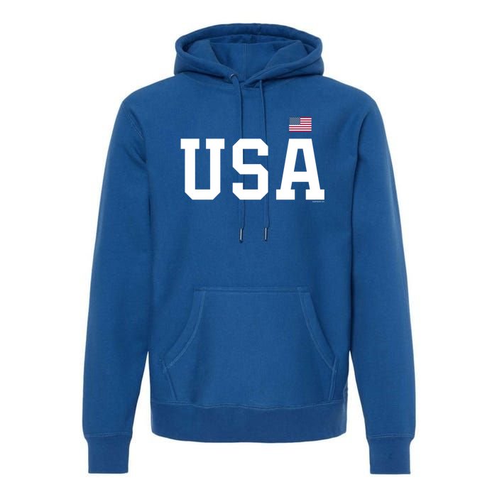 Usa Gift And Patriotic American Flag Unisex Gift Premium Hoodie