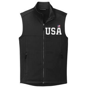 Usa Gift And Patriotic American Flag Unisex Gift Collective Smooth Fleece Vest