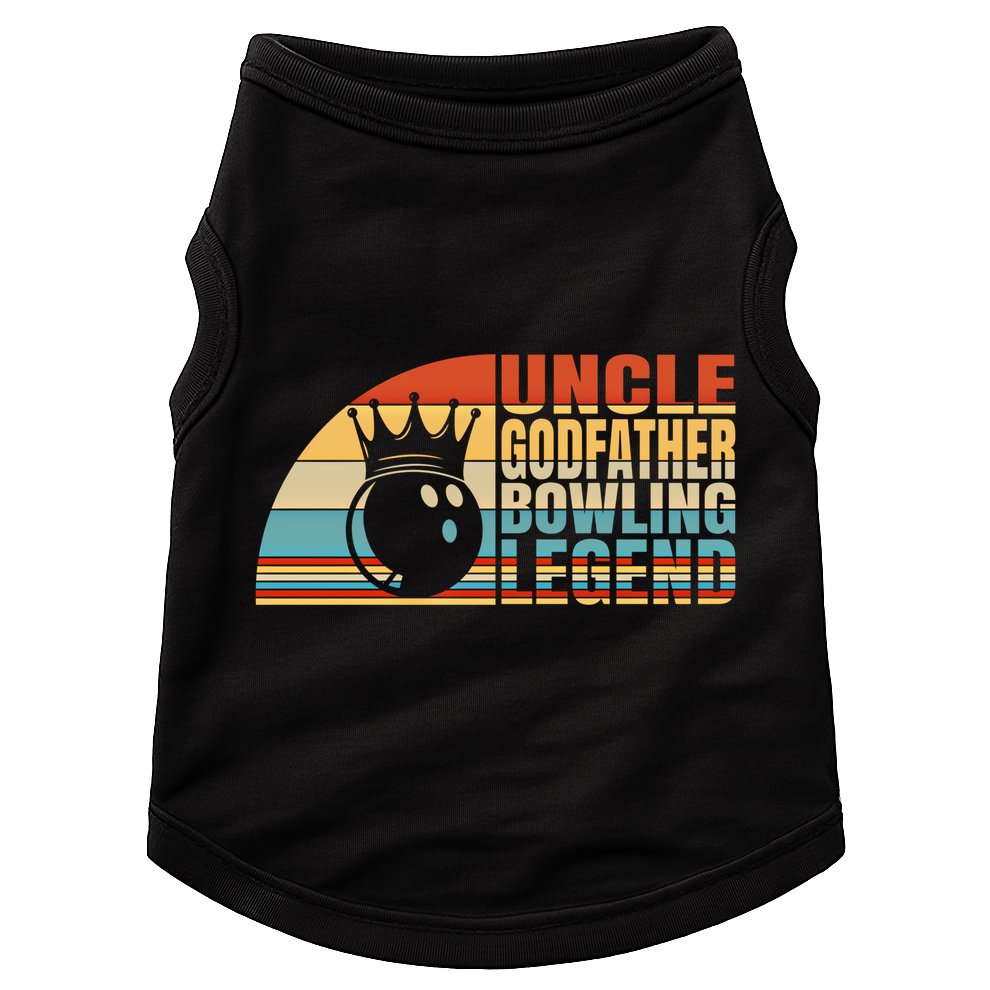 Uncle Godfather And Bowling Legend Bowling Uncle Gift Doggie Tank