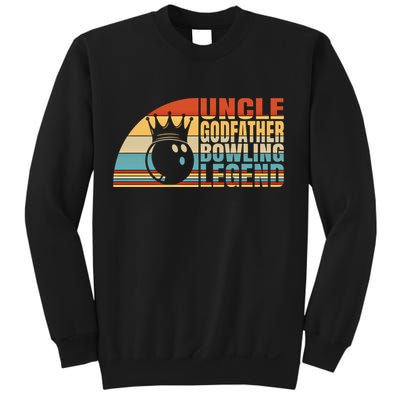 Uncle Godfather And Bowling Legend Bowling Uncle Gift Sweatshirt