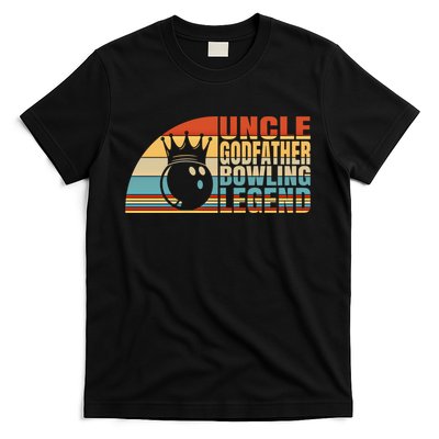Uncle Godfather And Bowling Legend Bowling Uncle Gift T-Shirt