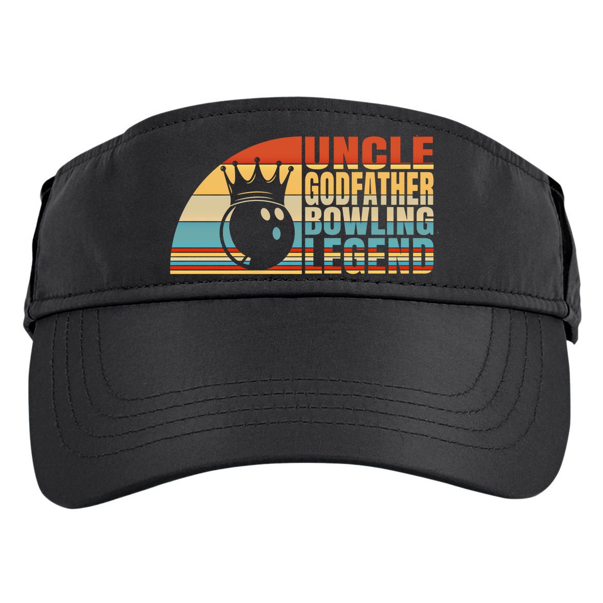 Uncle Godfather And Bowling Legend Bowling Uncle Gift Adult Drive Performance Visor