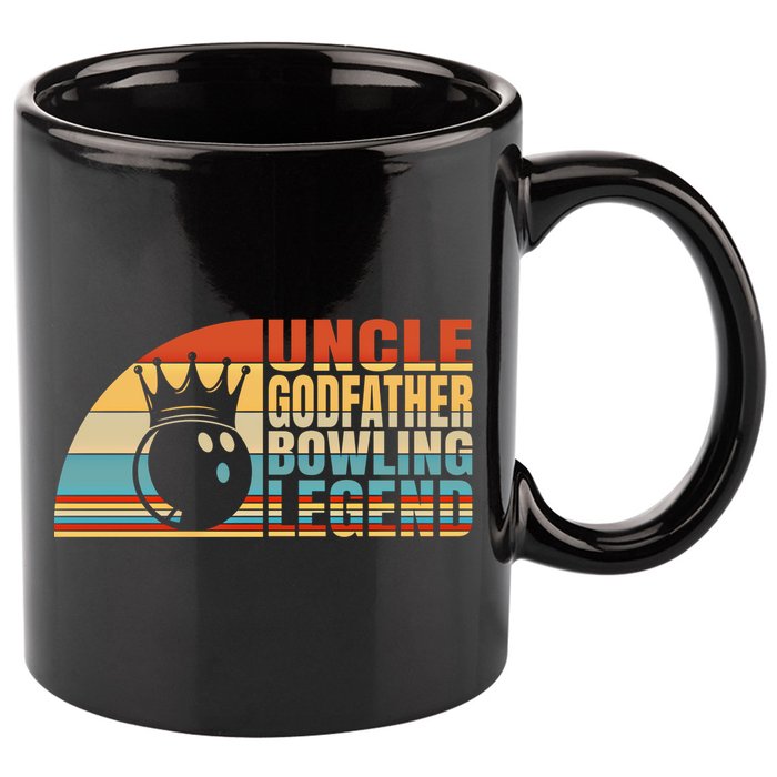 Uncle Godfather And Bowling Legend Bowling Uncle Gift 11oz C Handle Ceramic Mug