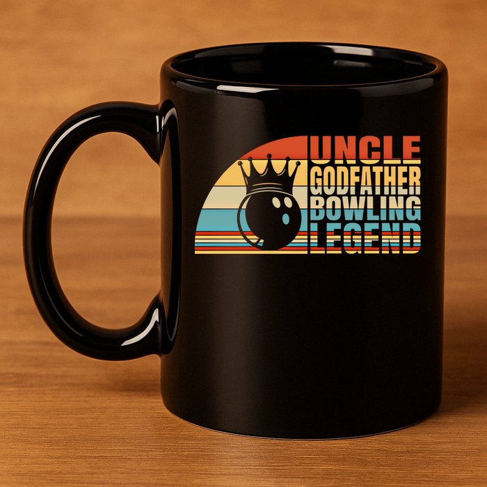 Uncle Godfather And Bowling Legend Bowling Uncle Gift 11oz C Handle Ceramic Mug