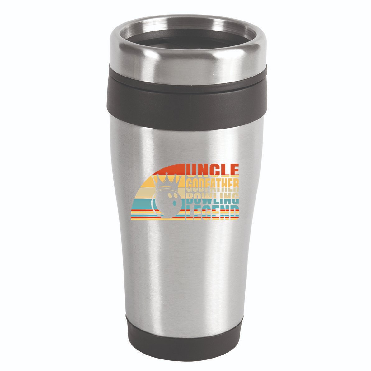 Uncle Godfather And Bowling Legend Bowling Uncle Gift 16oz Travel Tumbler