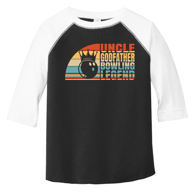 Uncle Godfather And Bowling Legend Bowling Uncle Gift Toddler Fine Jersey T-Shirt
