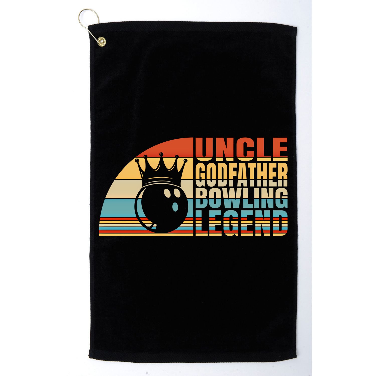 Uncle Godfather And Bowling Legend Bowling Uncle Gift Golf Towel